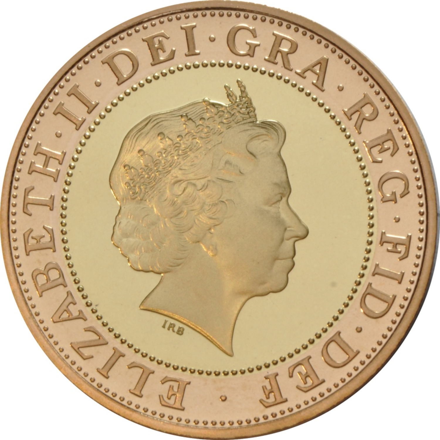 2 Pounds - Elizabeth II XVII Commonwealth Games - England; Gold Proof obverse