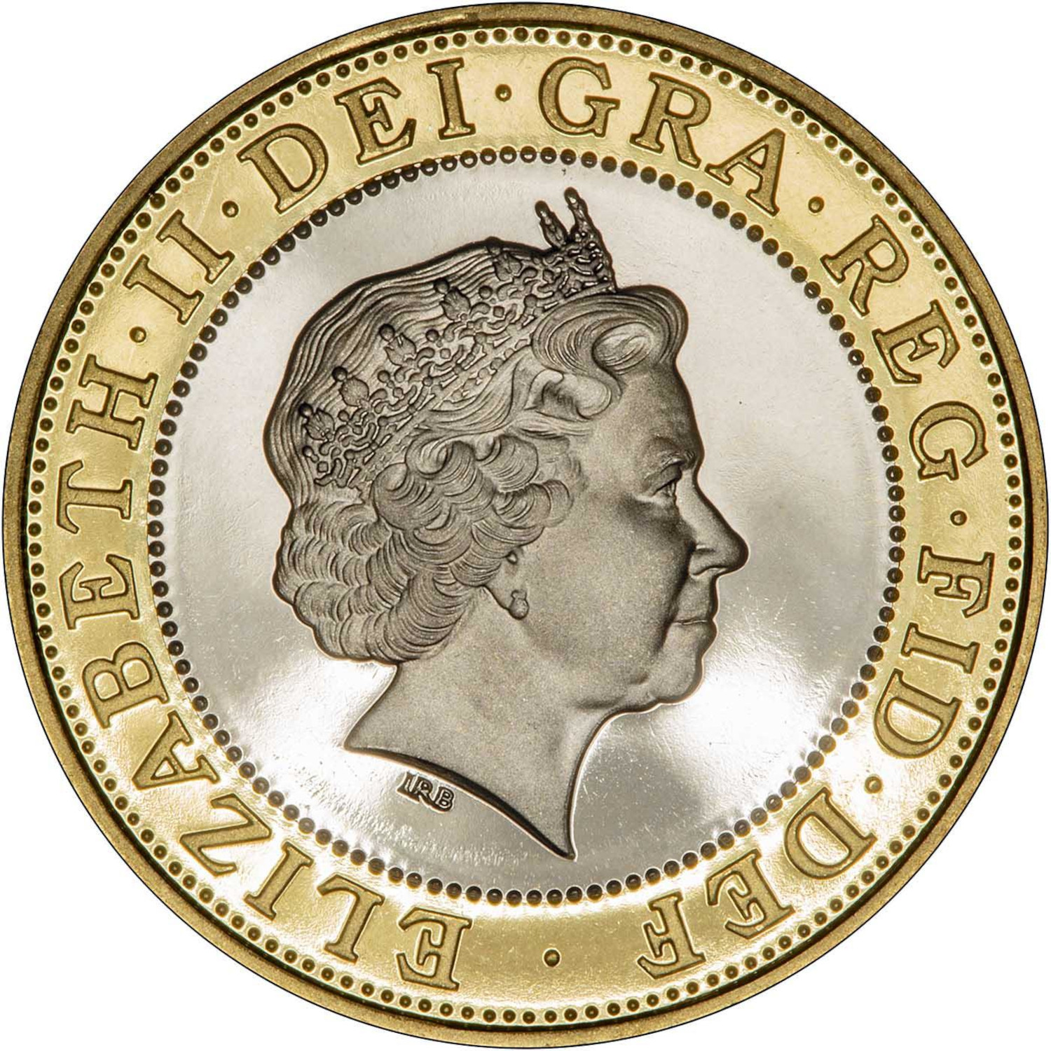 2 Pounds - Elizabeth II XVII Commonwealth Games - Scotland; Silver Proof obverse