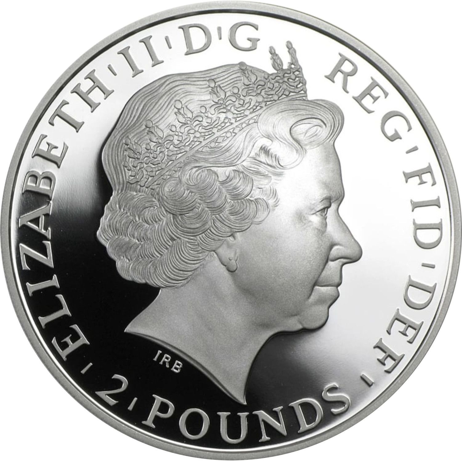 2 Pounds - Elizabeth II Year of the Horse; Silver Proof obverse