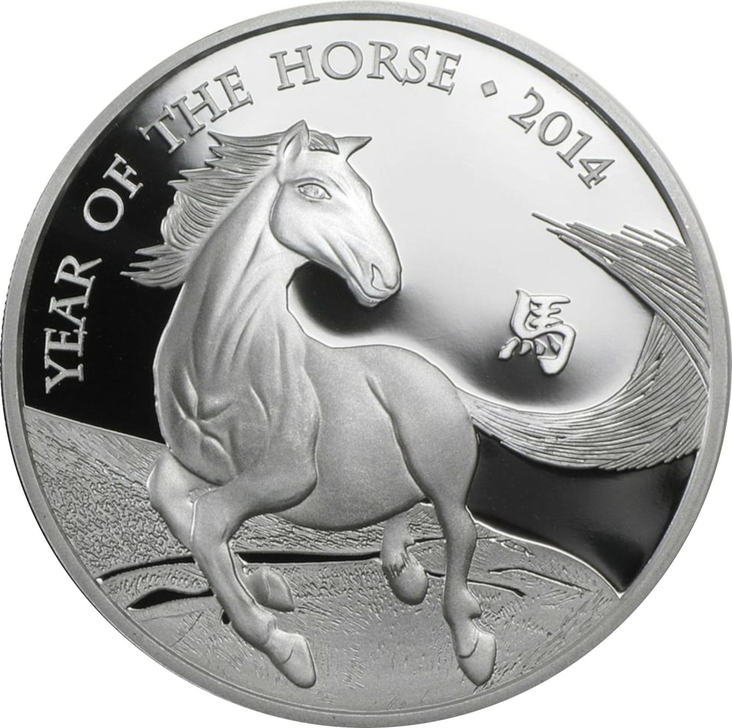 2 Pounds - Elizabeth II Year of the Horse; Silver Proof reverse