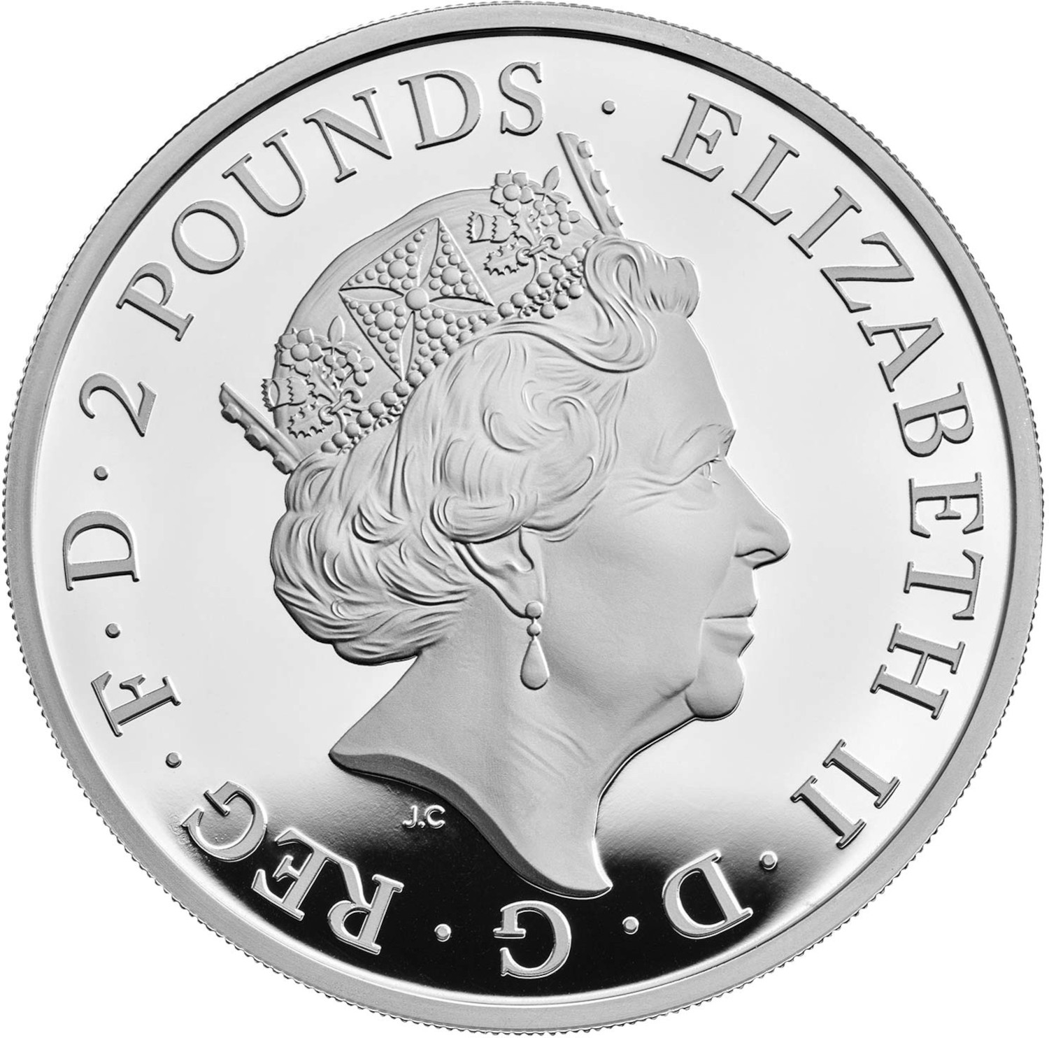 2 Pounds - Elizabeth II Year of The Ox; Silver Proof obverse