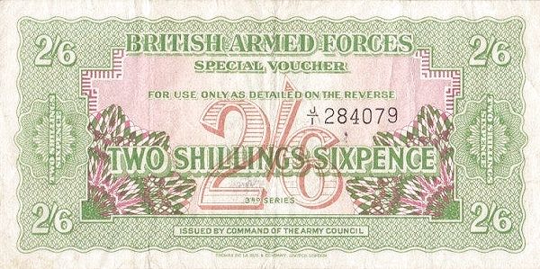 2 Shillings 6 Pence - British Armed Forces 3rd series obverse