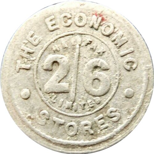 2 Shillings 6 Pence - The Economic Stores Halifax reverse