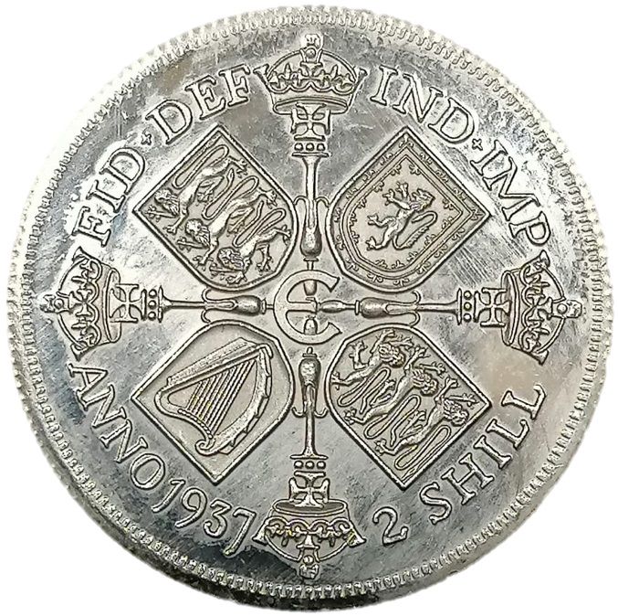 2 Shillings - Edward VIII Pattern reverse