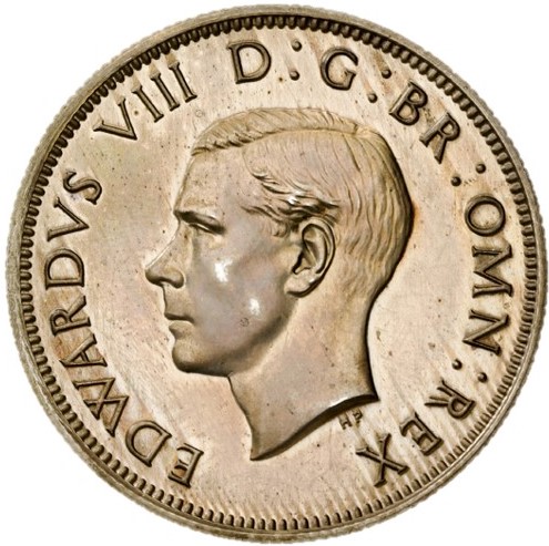 2 Shillings - Edward VIII Pattern obverse