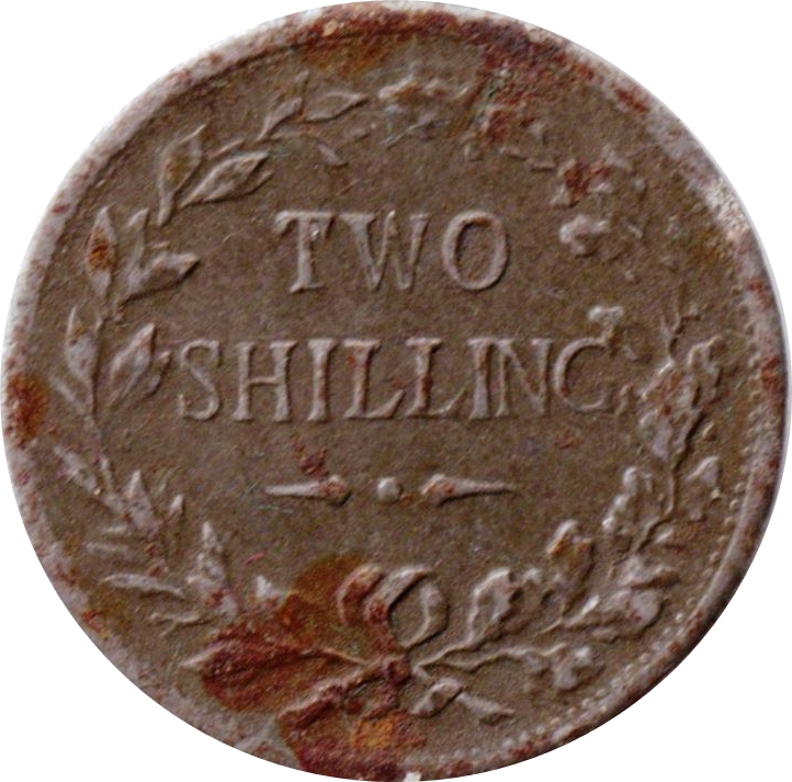 2 Shillings Miniature coin reverse