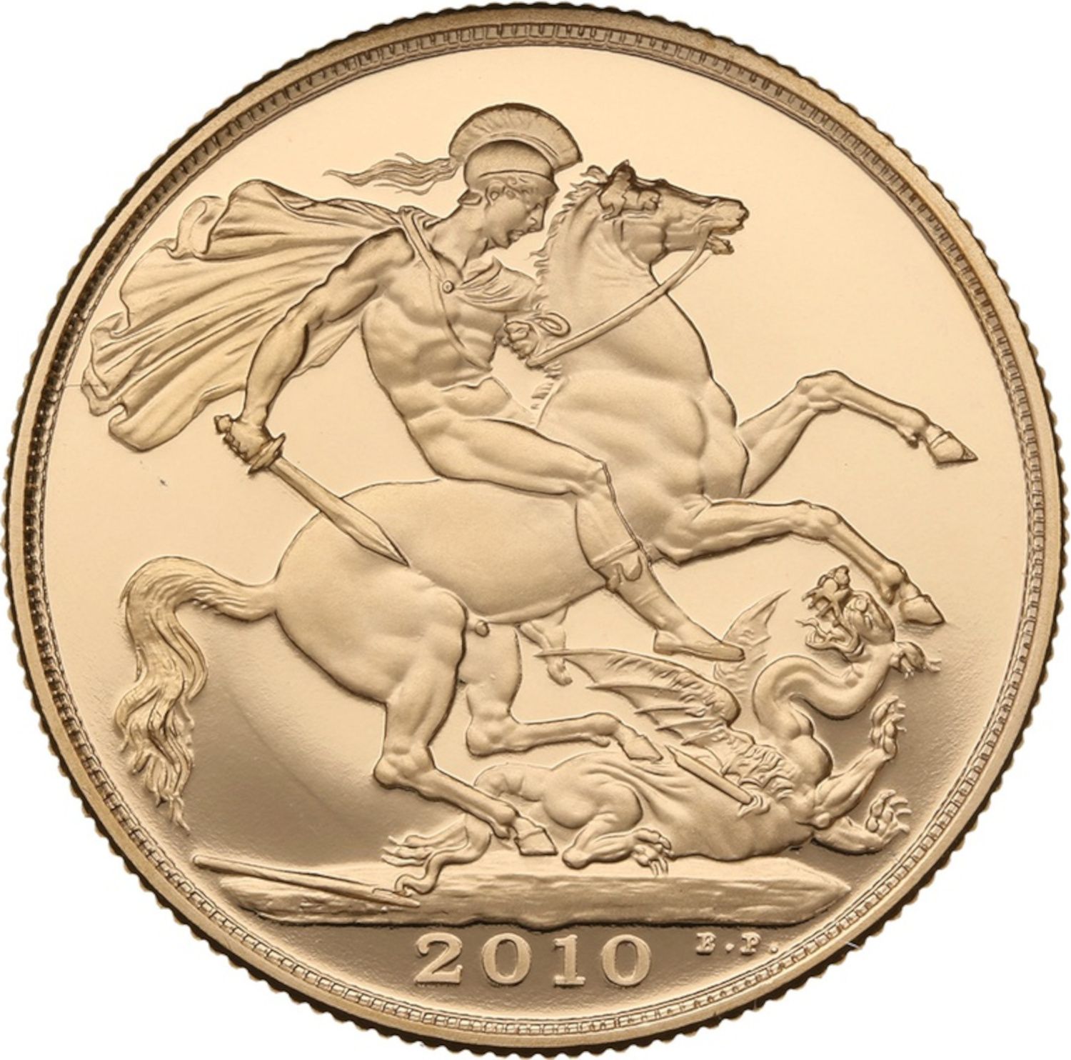 2 Sovereigns - Elizabeth II 4th portrait; modified reverse