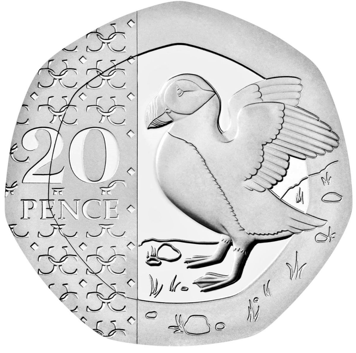 20 Pence - Charles III Puffin