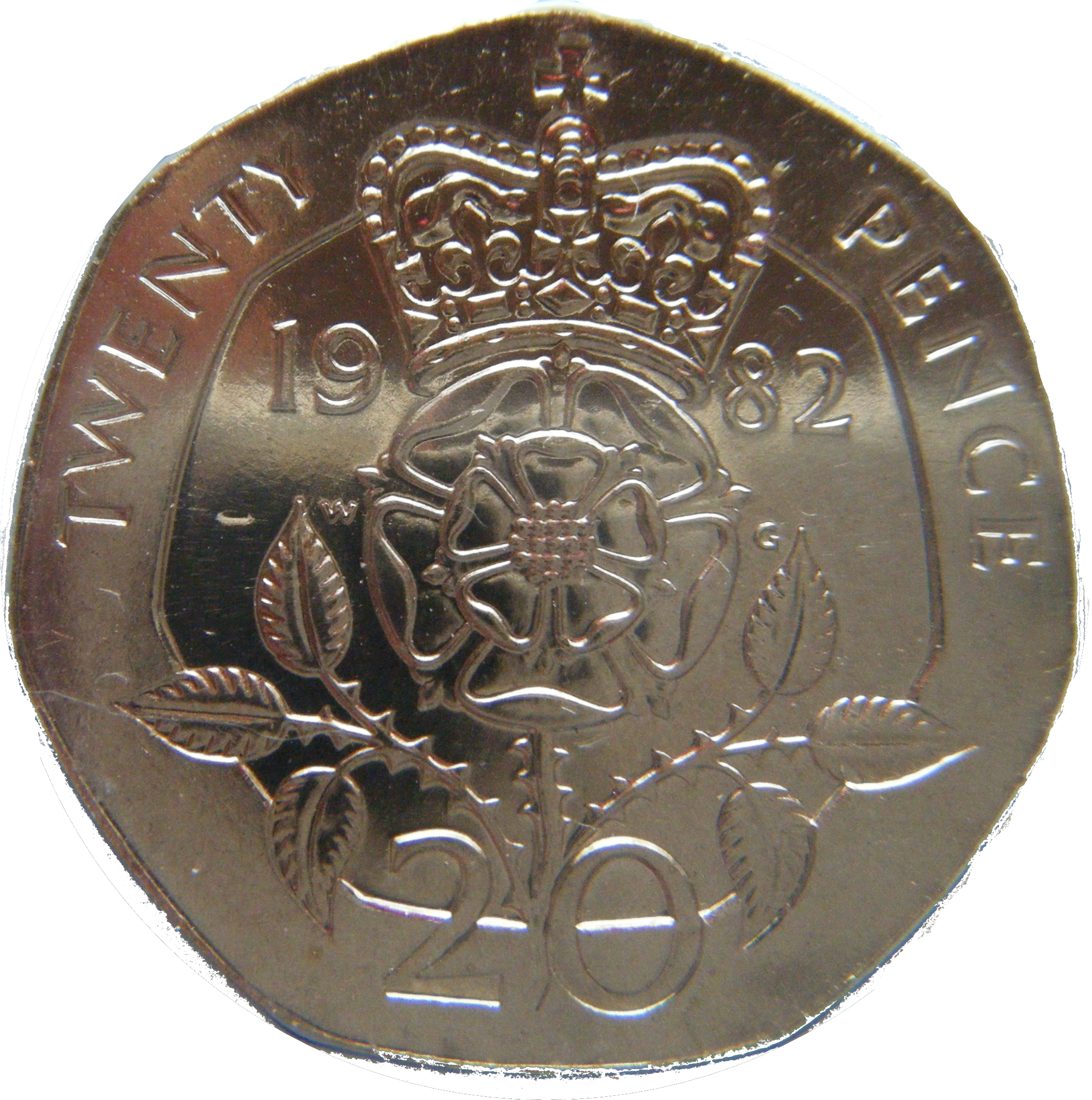 20 Pence - Elizabeth II 2nd portrait reverse