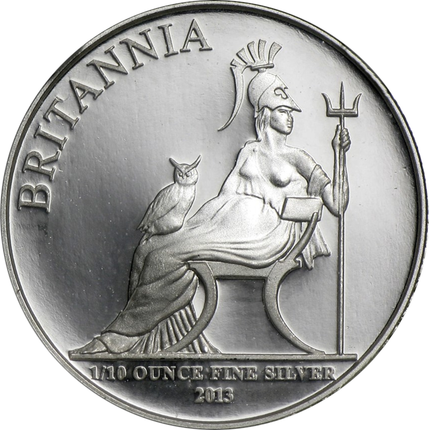 20 Pence - Elizabeth II 4th portrait; 1/10 oz Fine Silver reverse