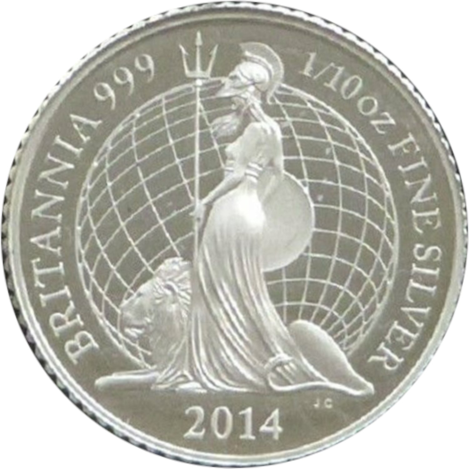 20 Pence - Elizabeth II 5th portrait; 1/10 oz Fine Silver reverse