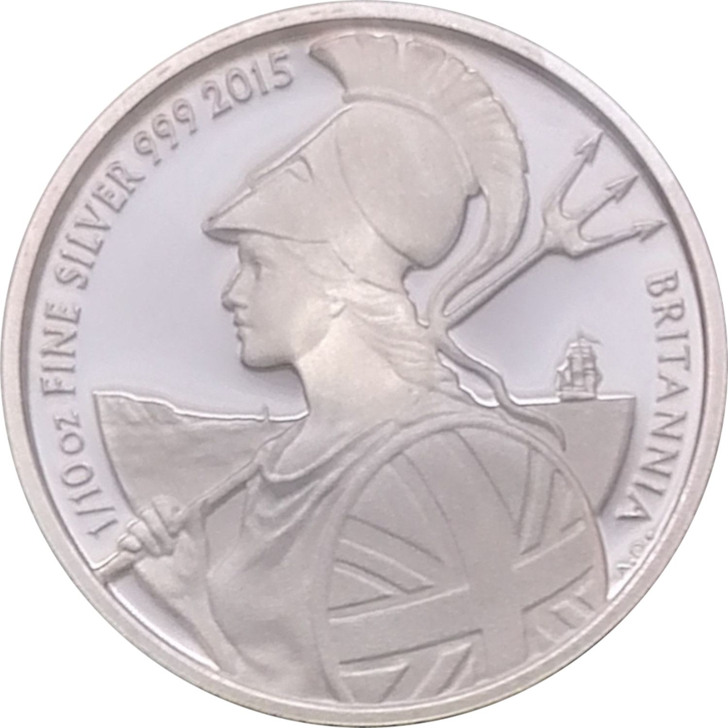 20 Pence - Elizabeth II 5th portrait; 1/10 oz Fine Silver reverse