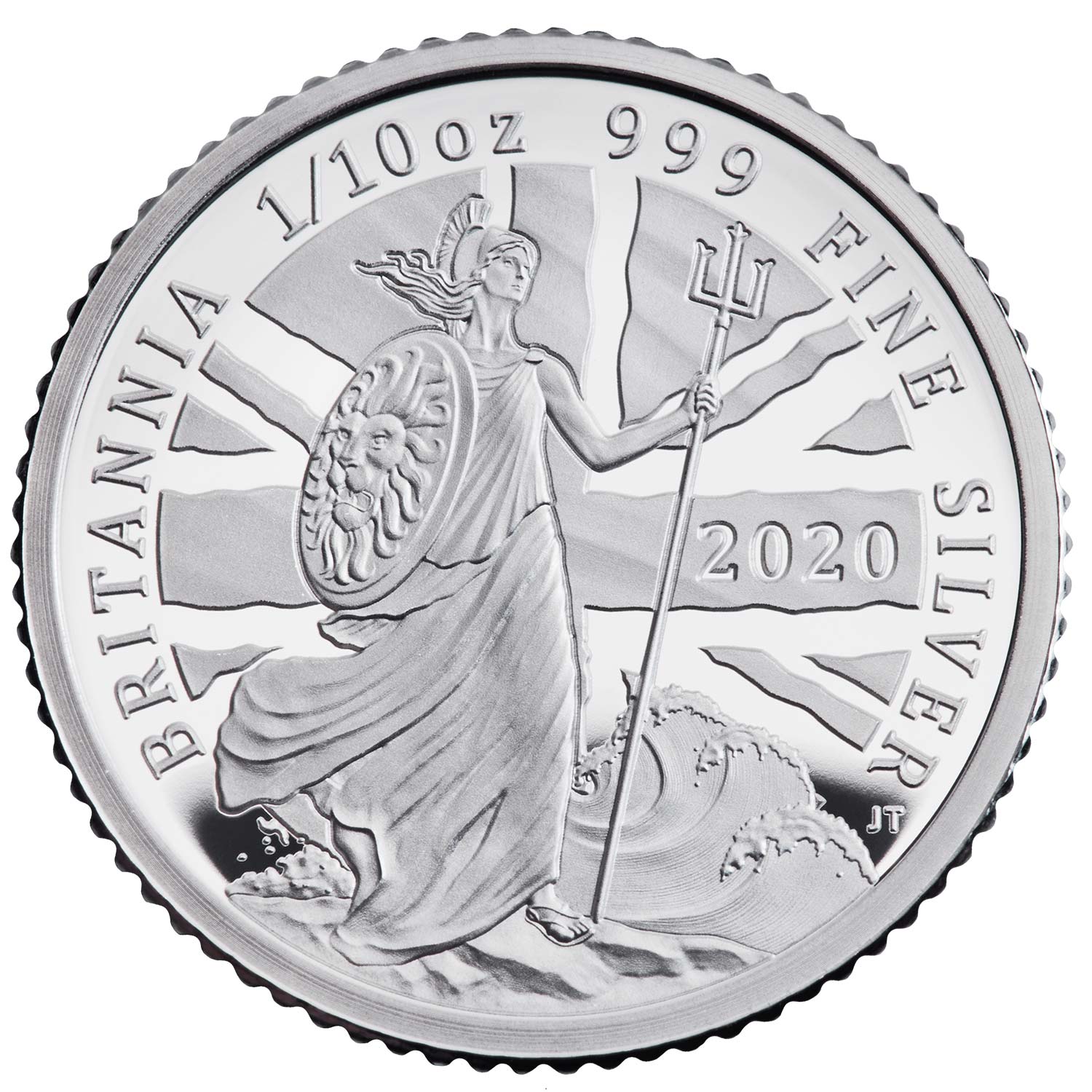 20 Pence - Elizabeth II 5th portrait; 1/10 oz Fine Silver reverse