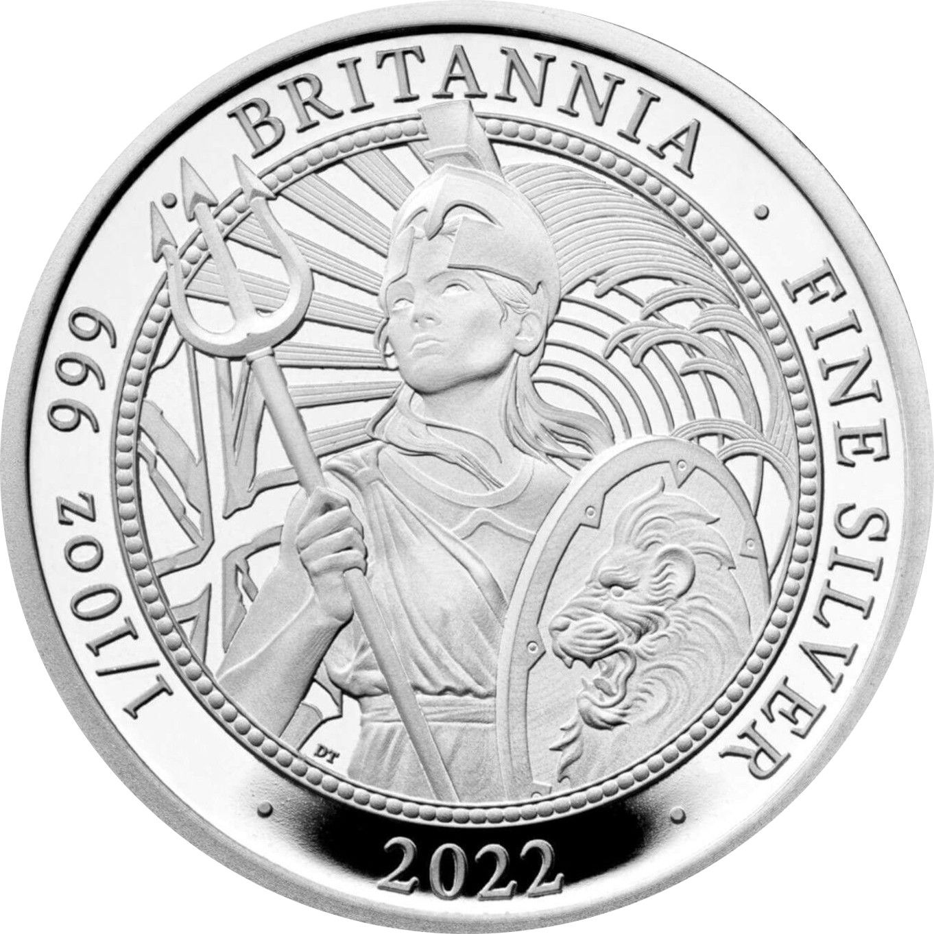 20 Pence - Elizabeth II 5th portrait; 1/10 oz Fine Silver reverse