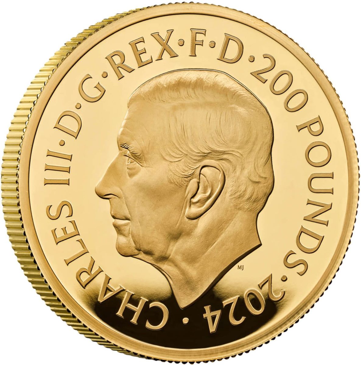200 Pounds - Charles III Bond Films Completer; Gold Proof obverse