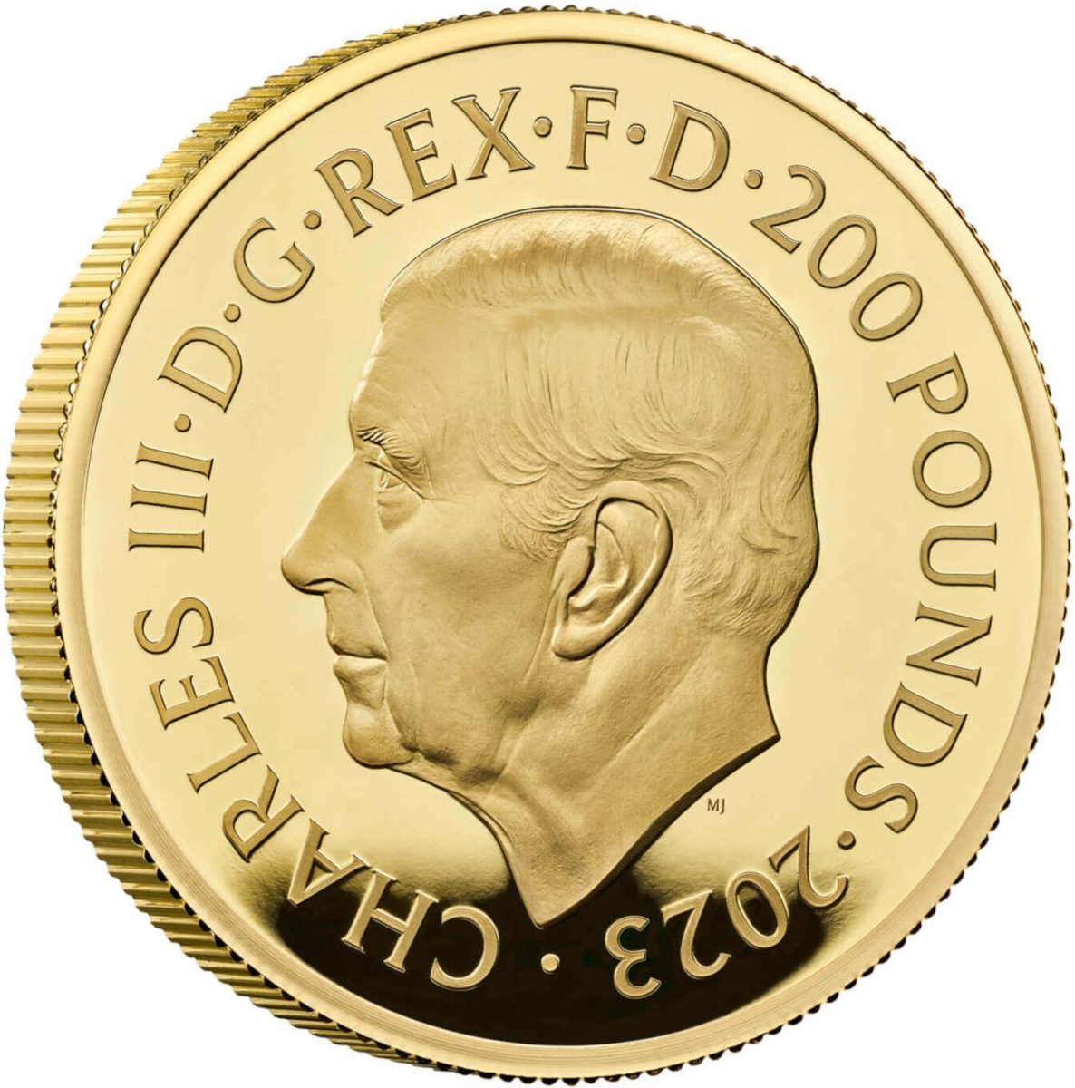 200 Pounds - Charles III Bond Films of the 1960s; Gold Proof obverse