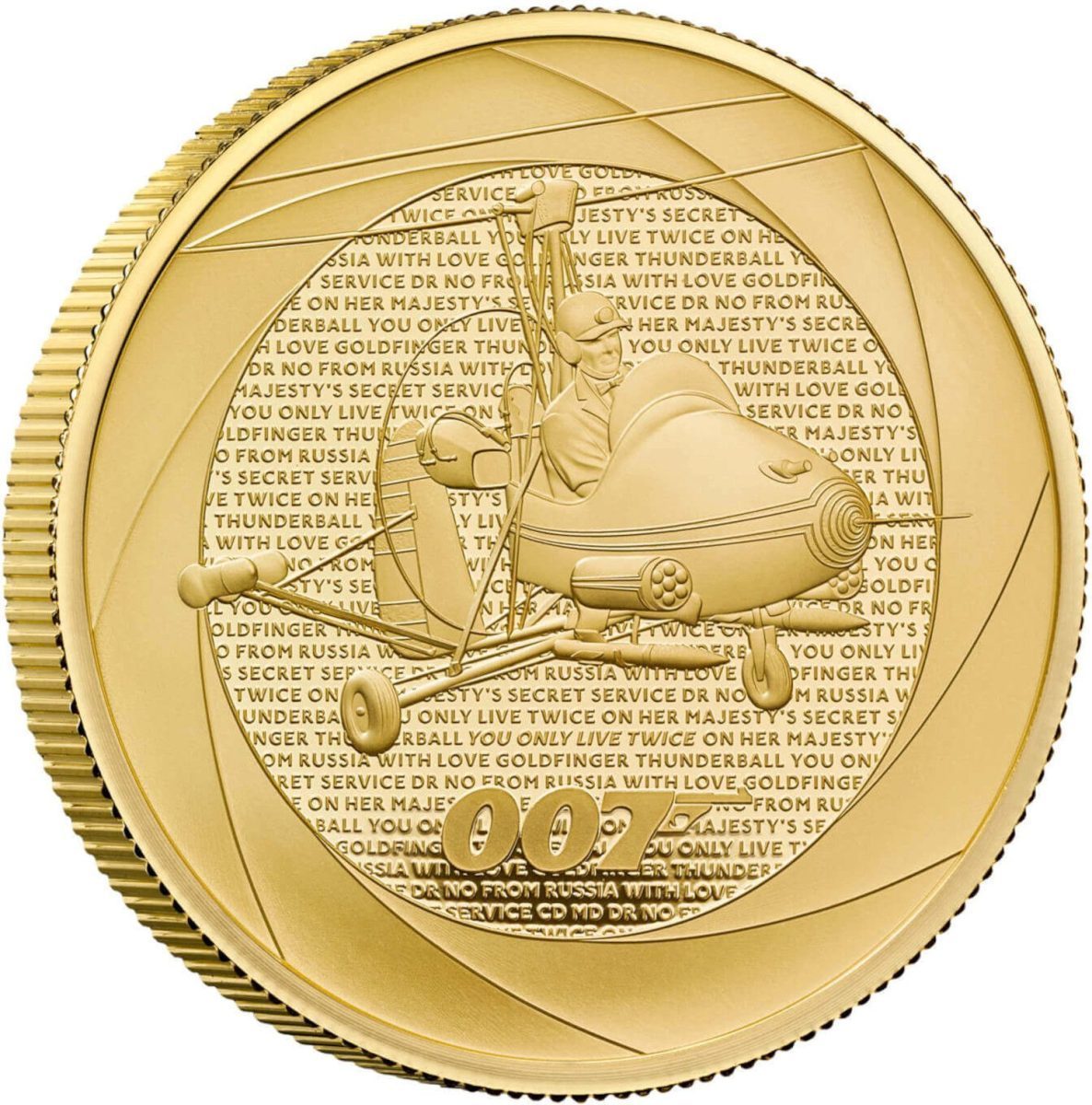 200 Pounds - Charles III Bond Films of the 1960s; Gold Proof