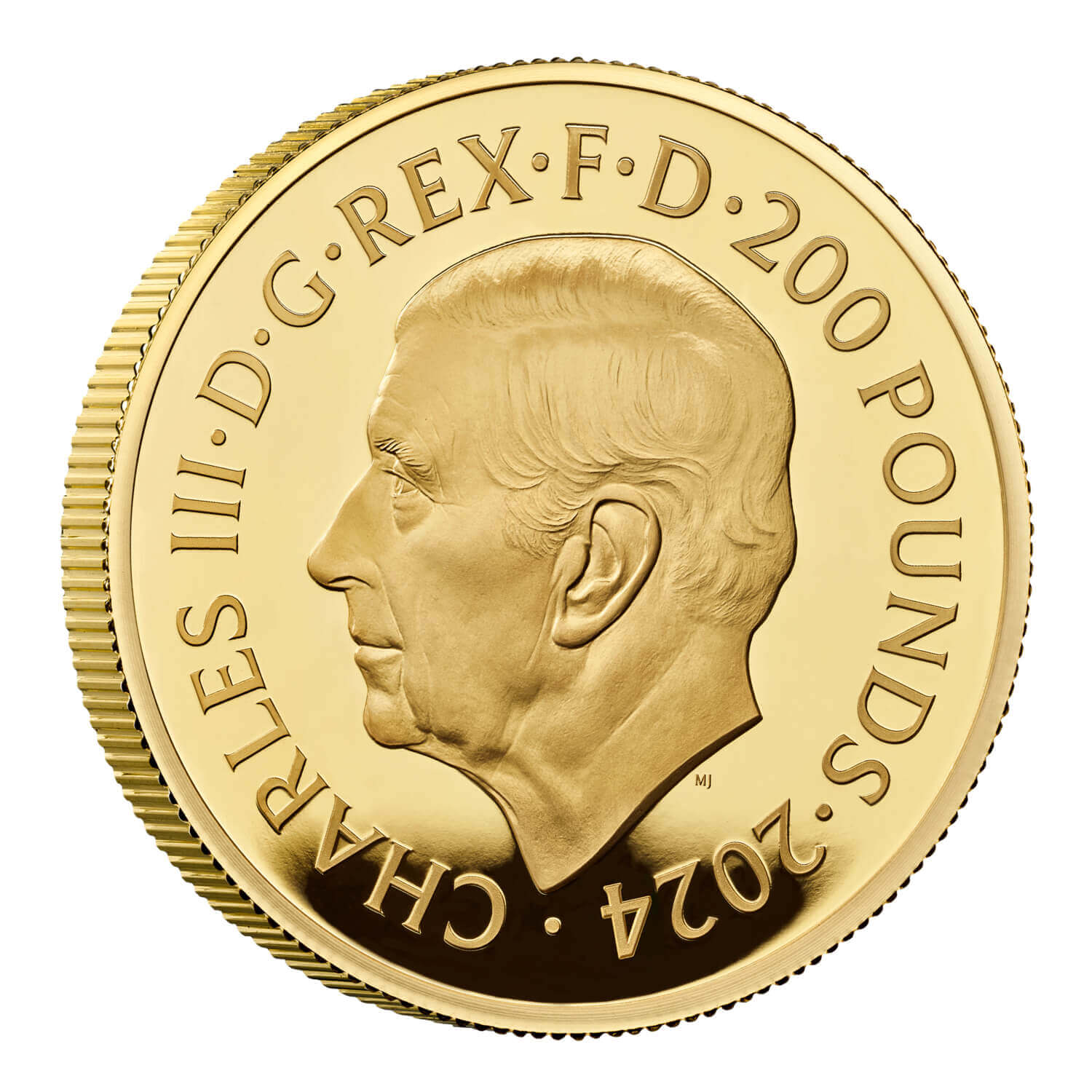 200 Pounds - Charles III Bond Films of the 2000s; Gold Proof obverse