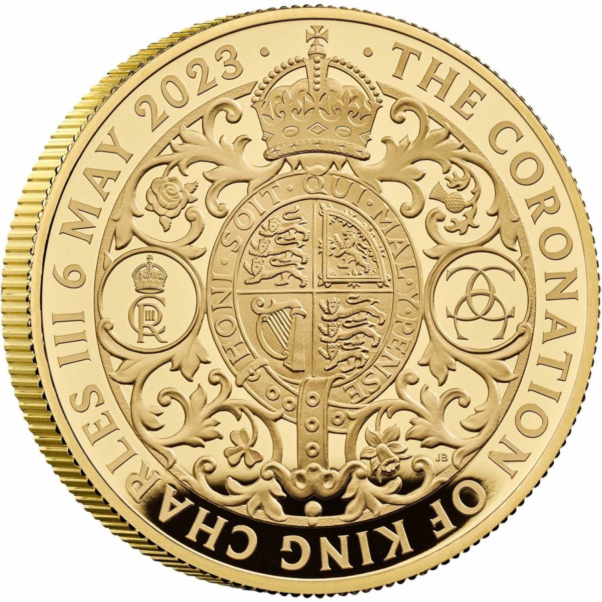 200 Pounds - Charles III Coronation; Gold Proof reverse