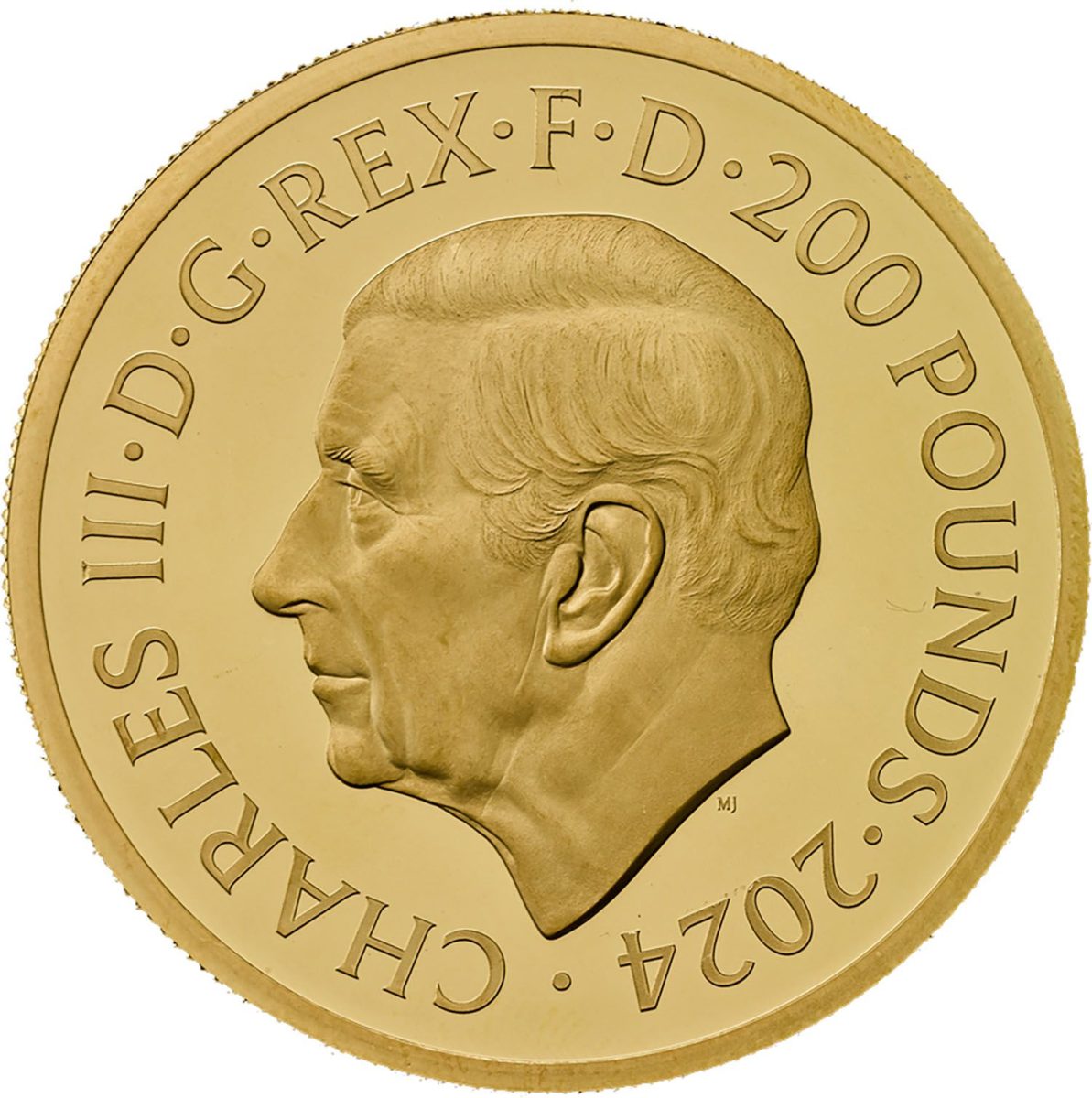 200 Pounds - Charles III D-Day 80th Anniversary; Gold Proof obverse