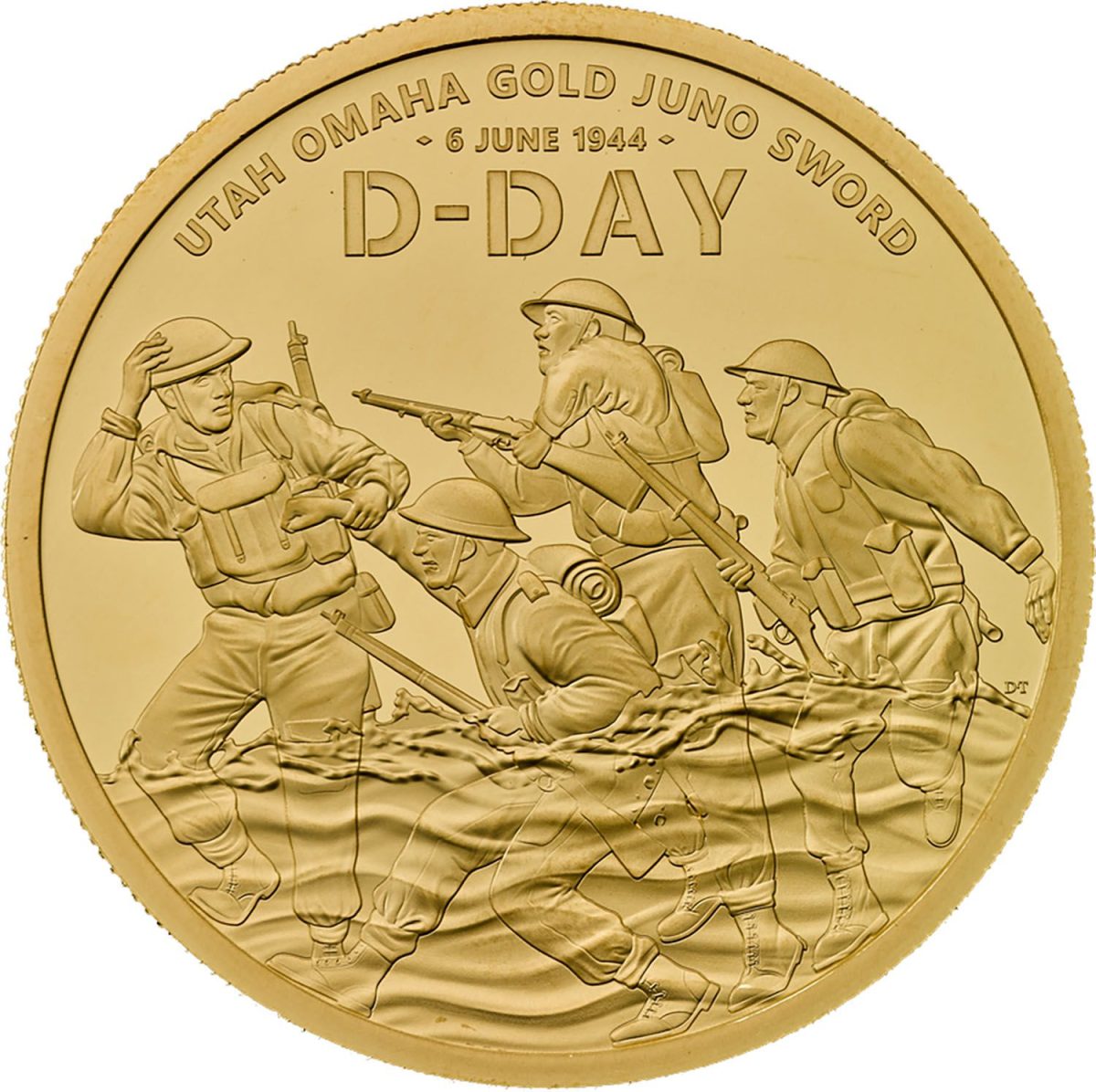 200 Pounds - Charles III D-Day 80th Anniversary; Gold Proof