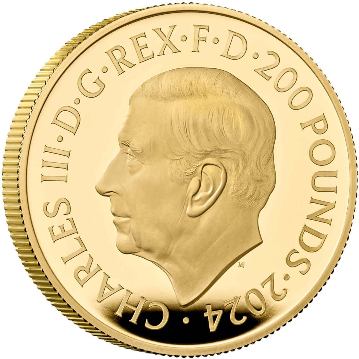 200 Pounds - Charles III D-Day Anniversary; Gold Proof obverse