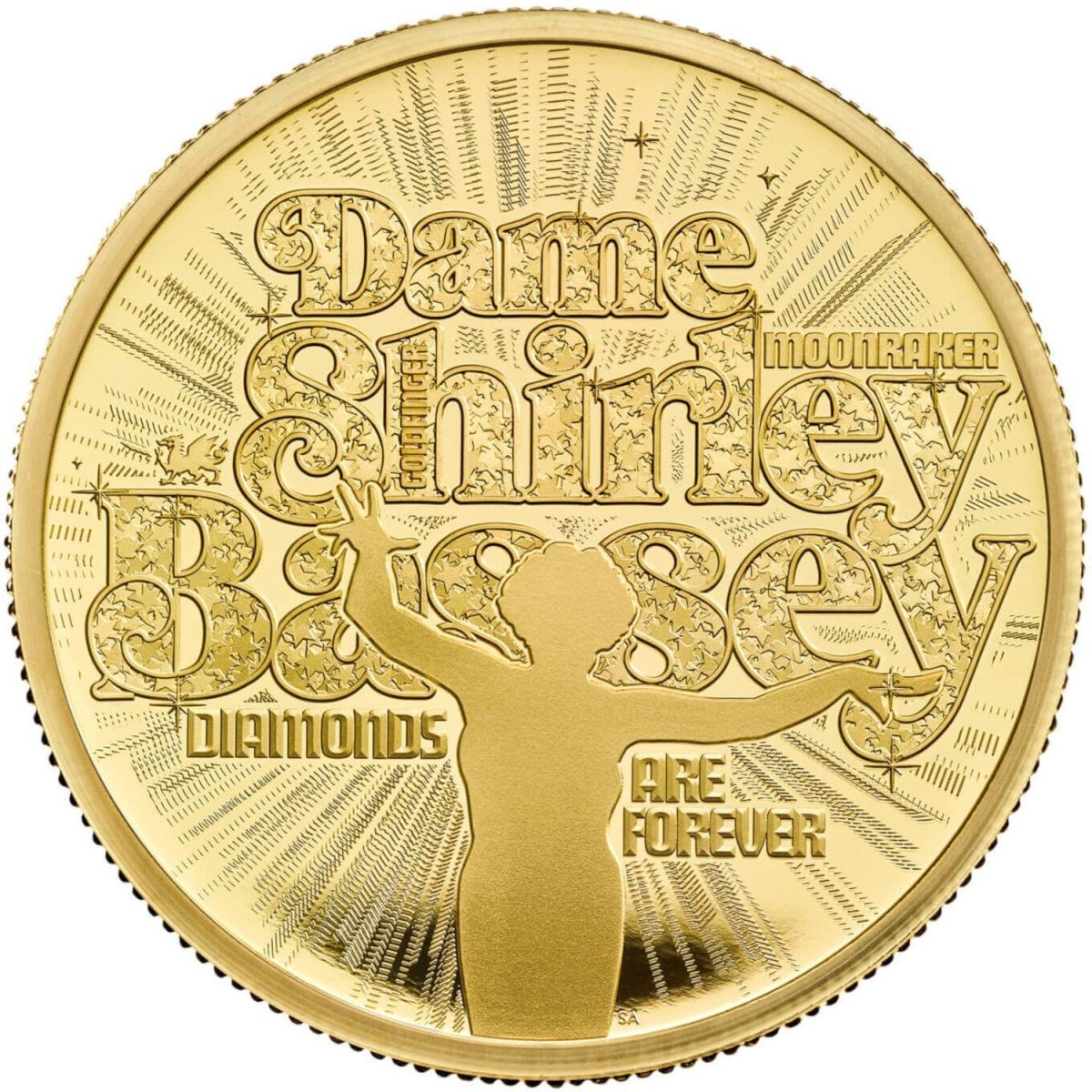 200 Pounds - Charles III Dame Shirley Bassey; Gold Proof