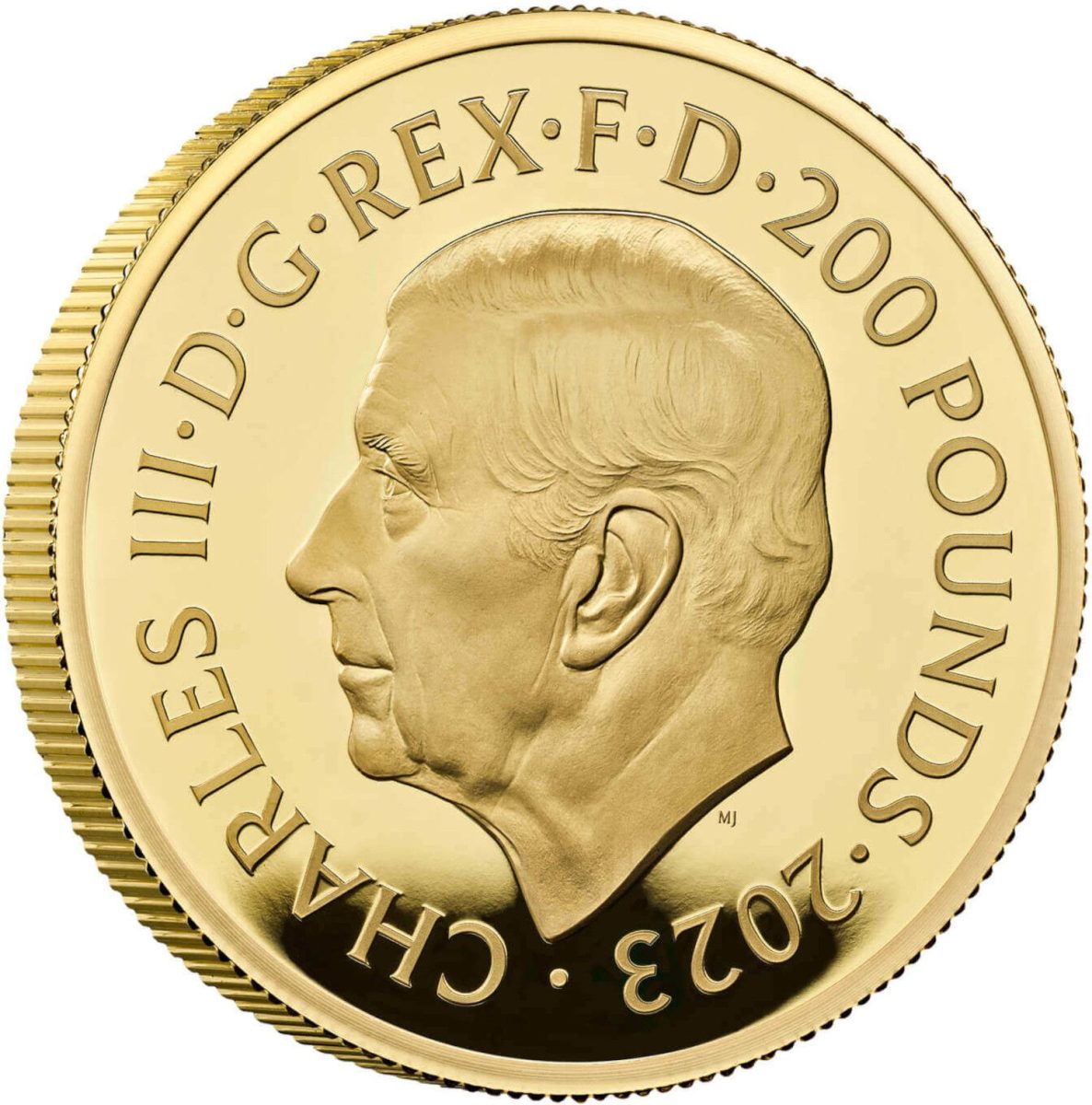 200 Pounds - Charles III Henry VIII; Gold Proof obverse