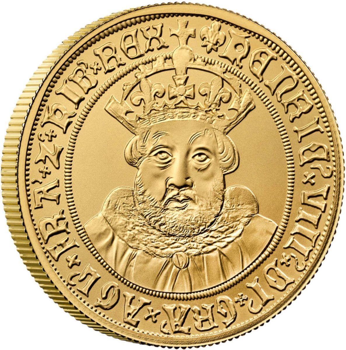200 Pounds - Charles III Henry VIII; Gold Proof reverse