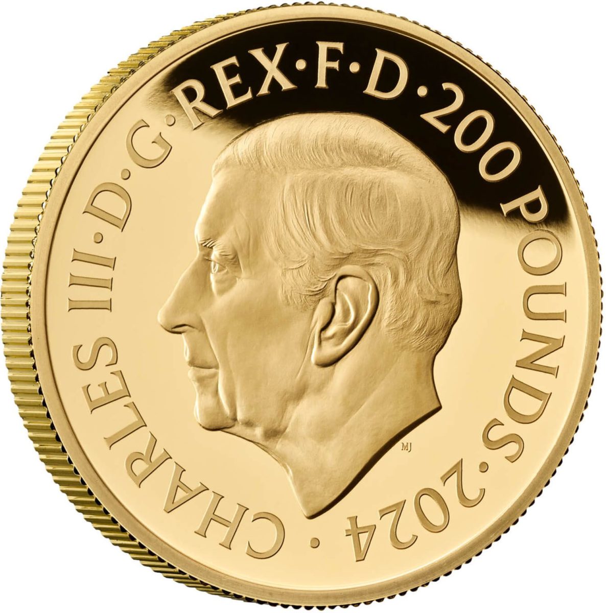 200 Pounds - Charles III Paul McCartney; Gold Proof obverse