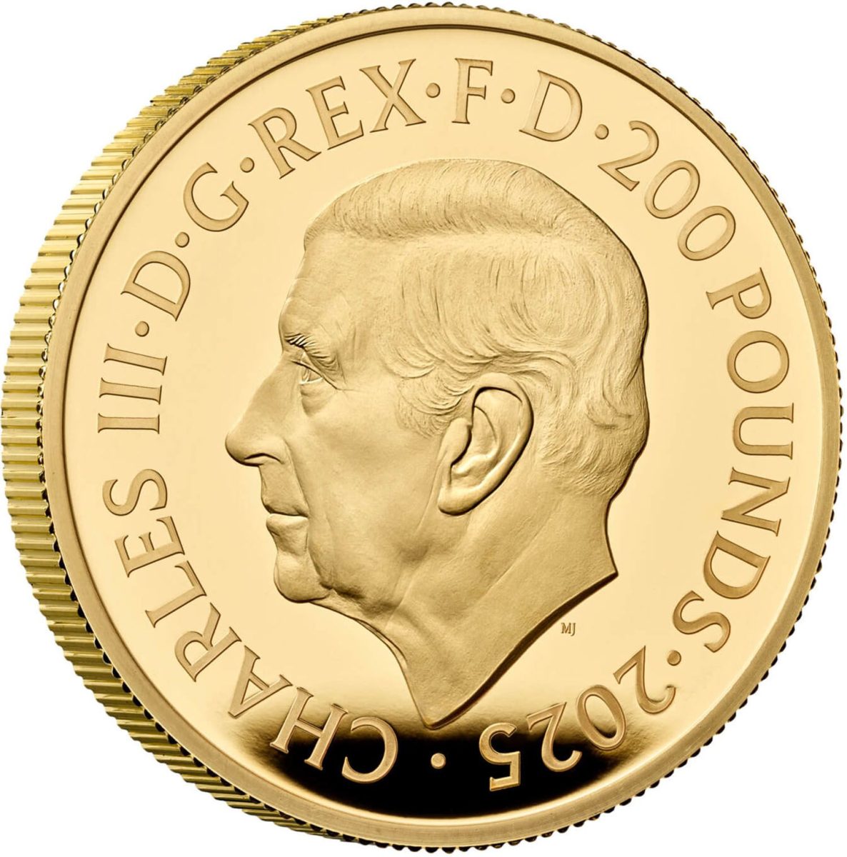 200 Pounds - Charles III Queen's Panther; Gold Proof obverse