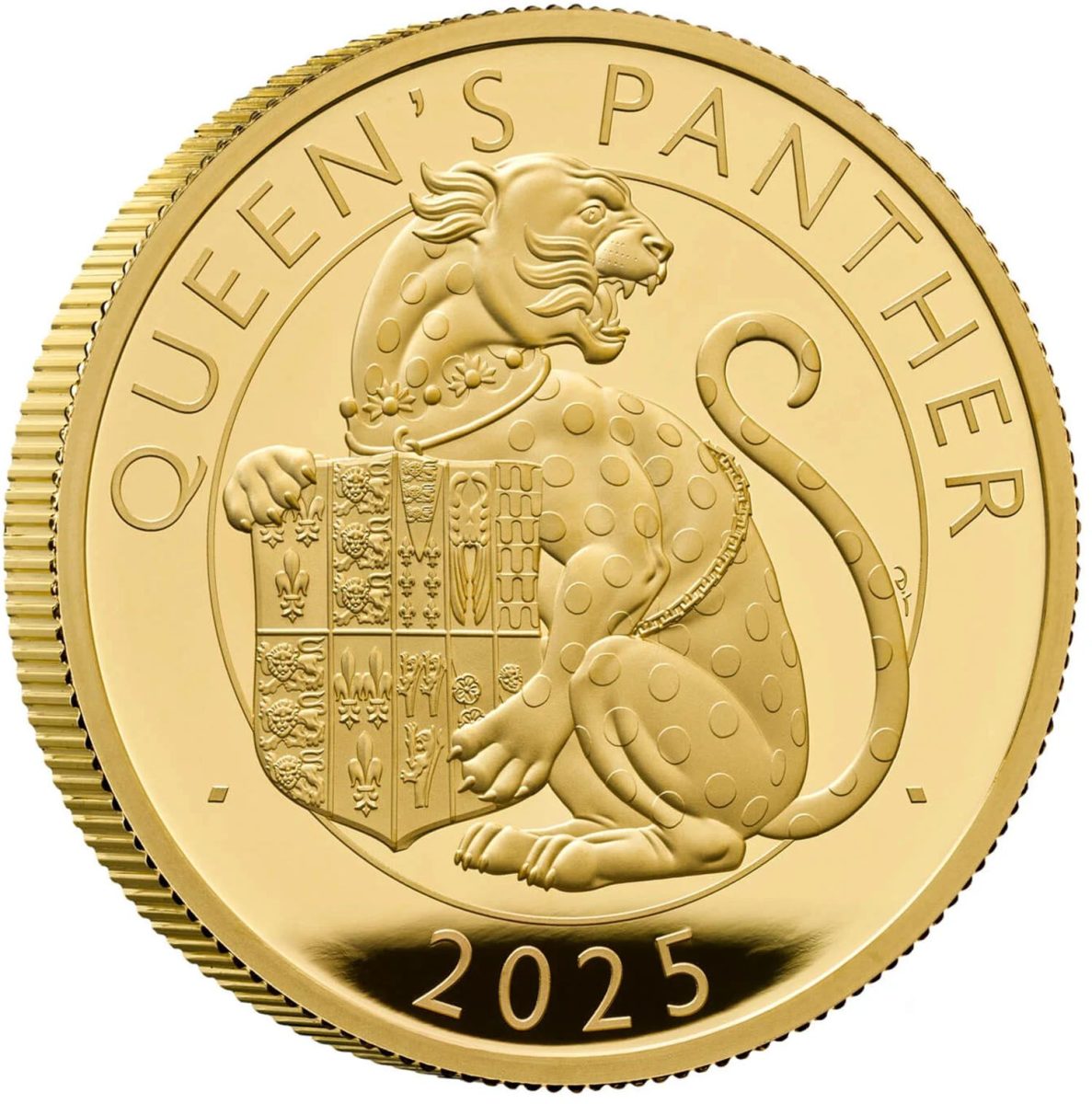 200 Pounds - Charles III Queen's Panther; Gold Proof