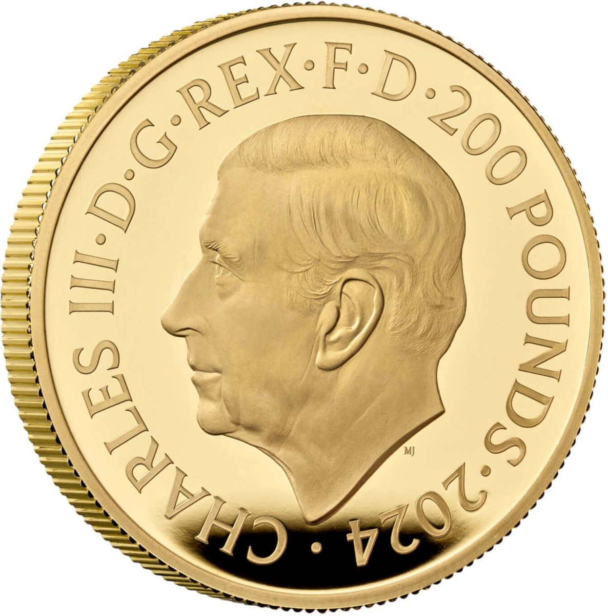200 Pounds - Charles III RNLI; Gold Proof obverse