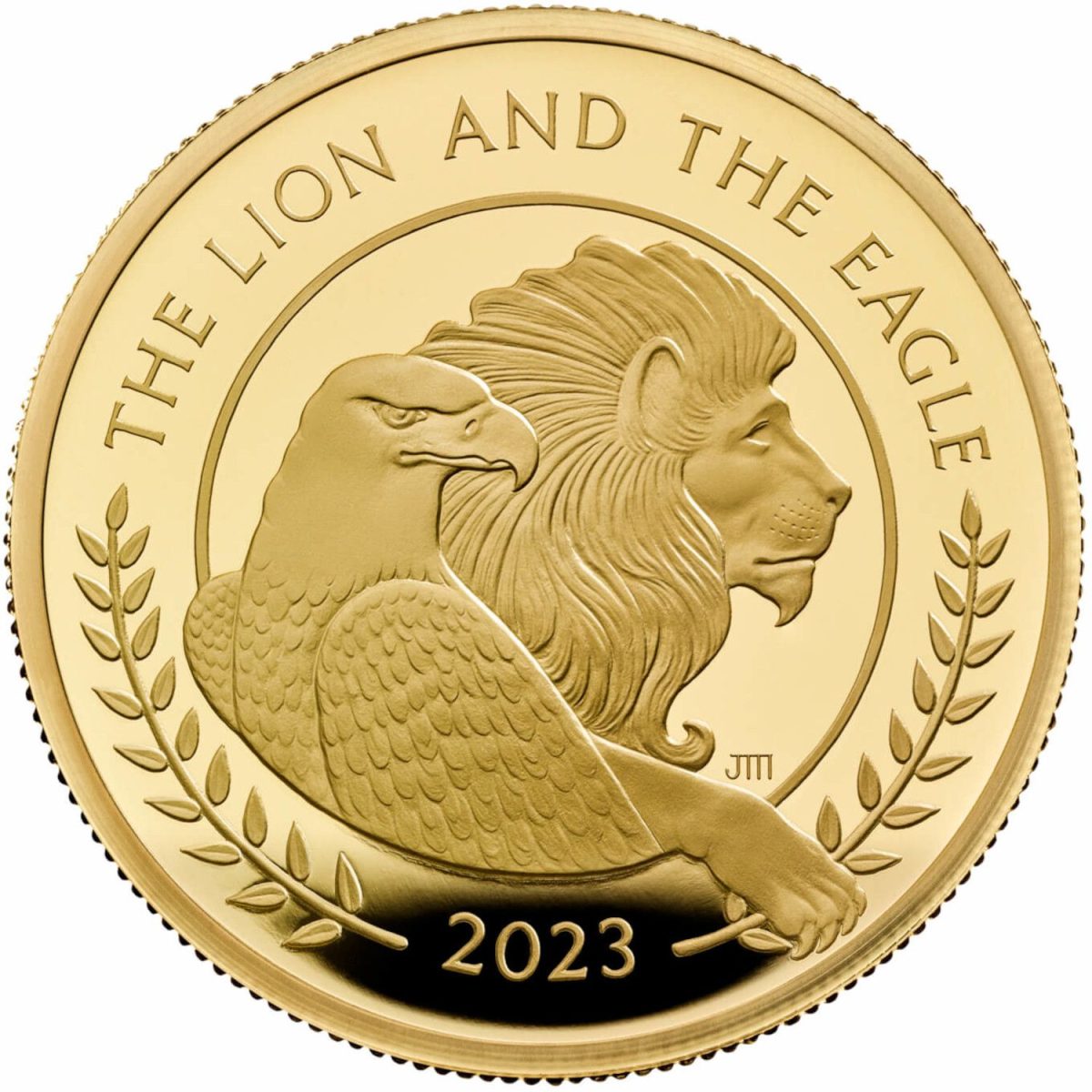 200 Pounds - Charles III The Lion and The Eagle; Gold Proof reverse