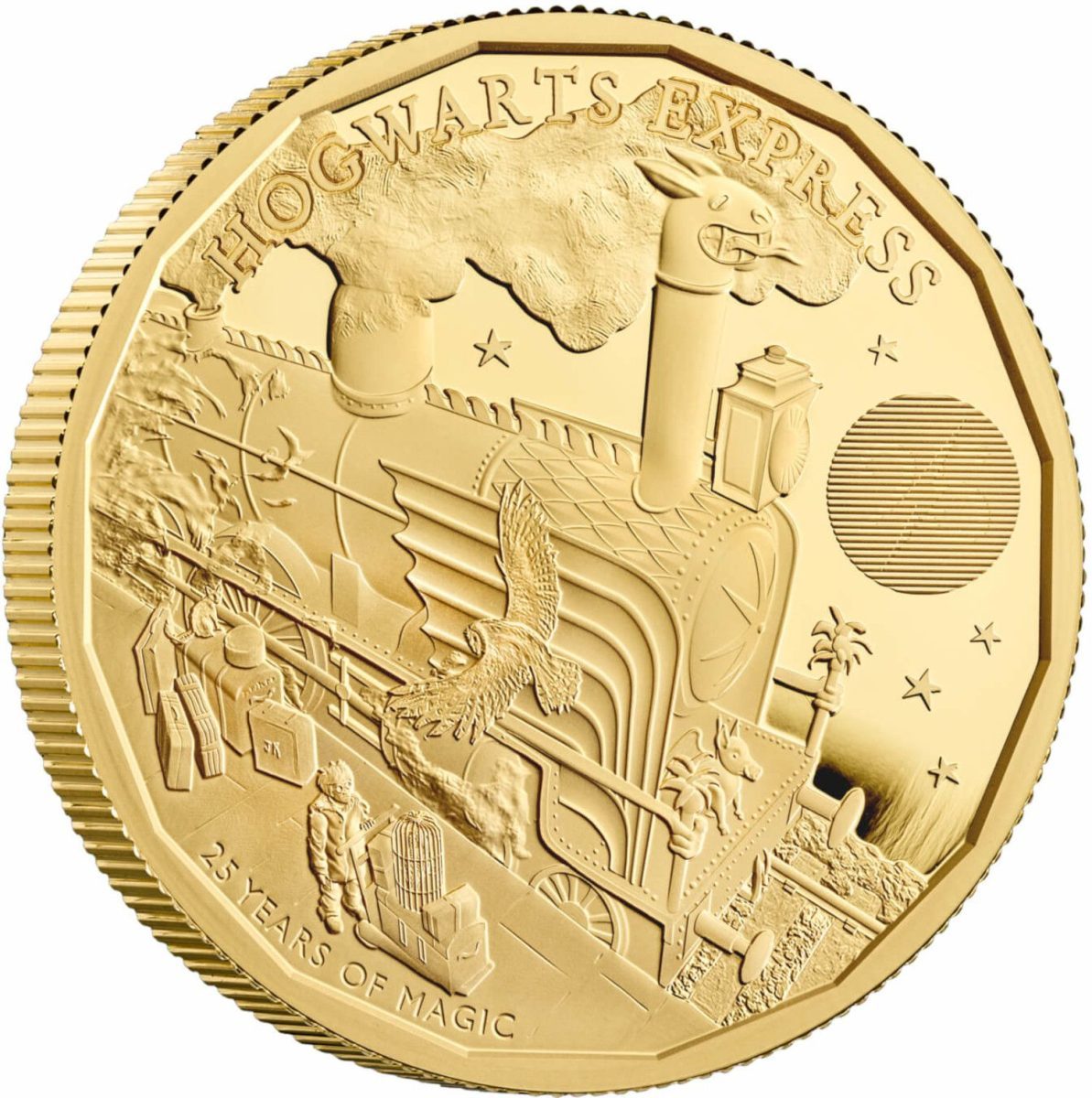 200 Pounds - Elizabeth II Hogwarts Express; Gold Proof