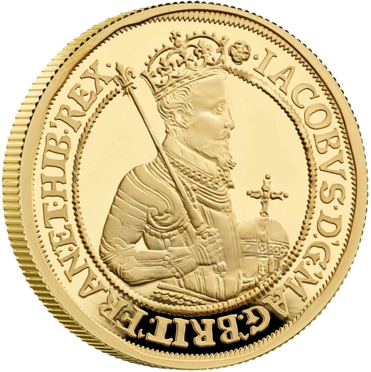 200 Pounds - Elizabeth II James I; Gold Proof