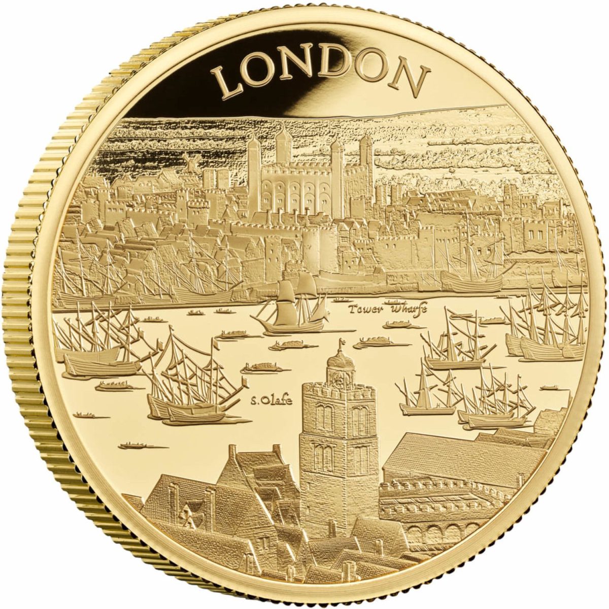 200 Pounds - Elizabeth II London; Gold Proof reverse