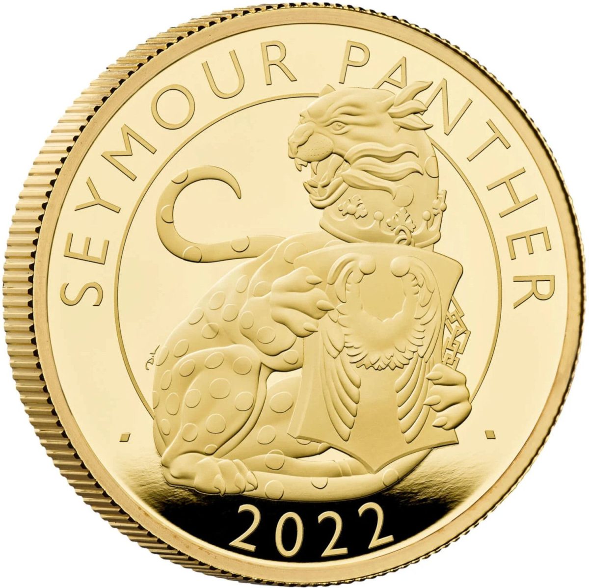 200 Pounds - Elizabeth II Seymour Panther; Gold Proof reverse