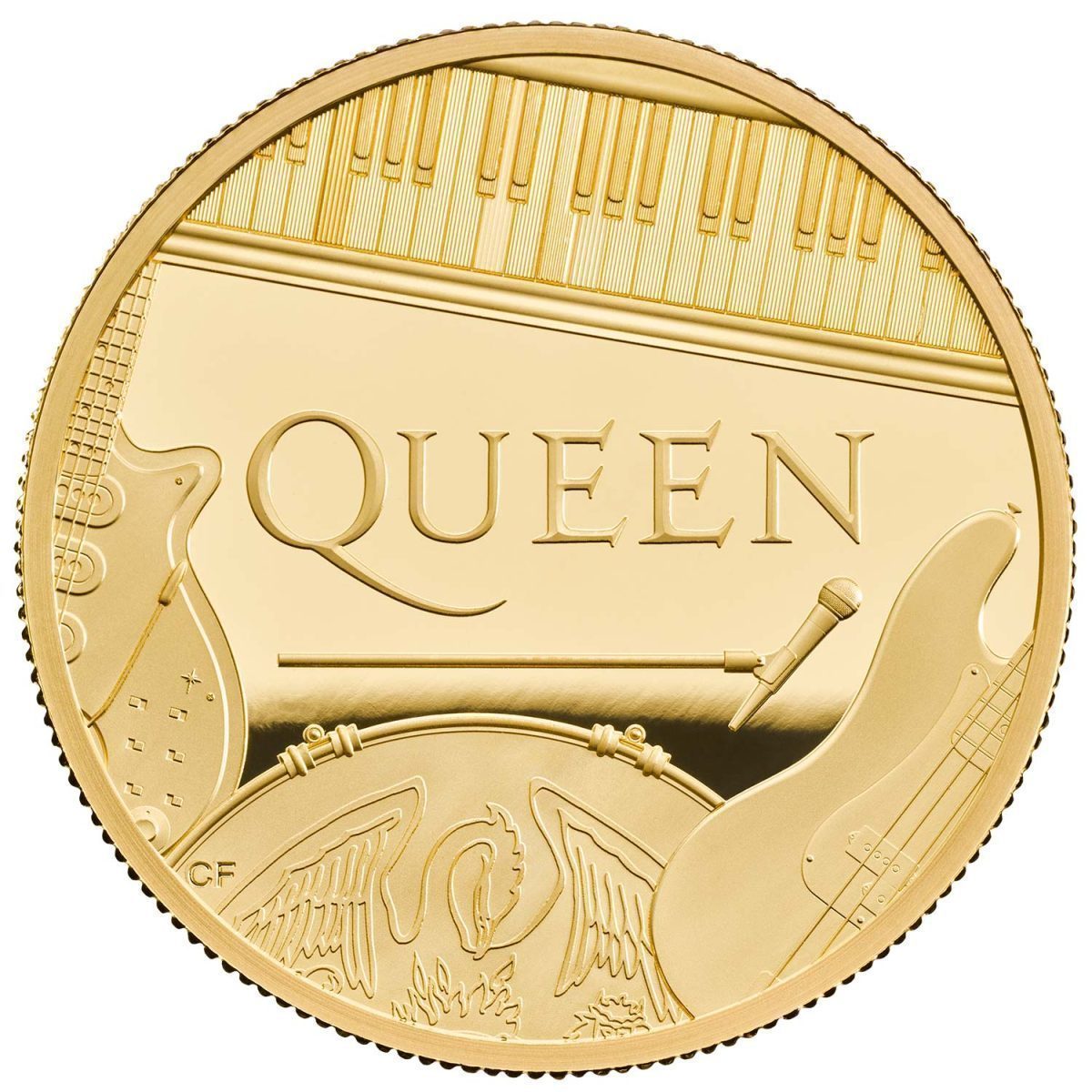 200 Pounds - Elizabeth II The band Queen; Gold Proof