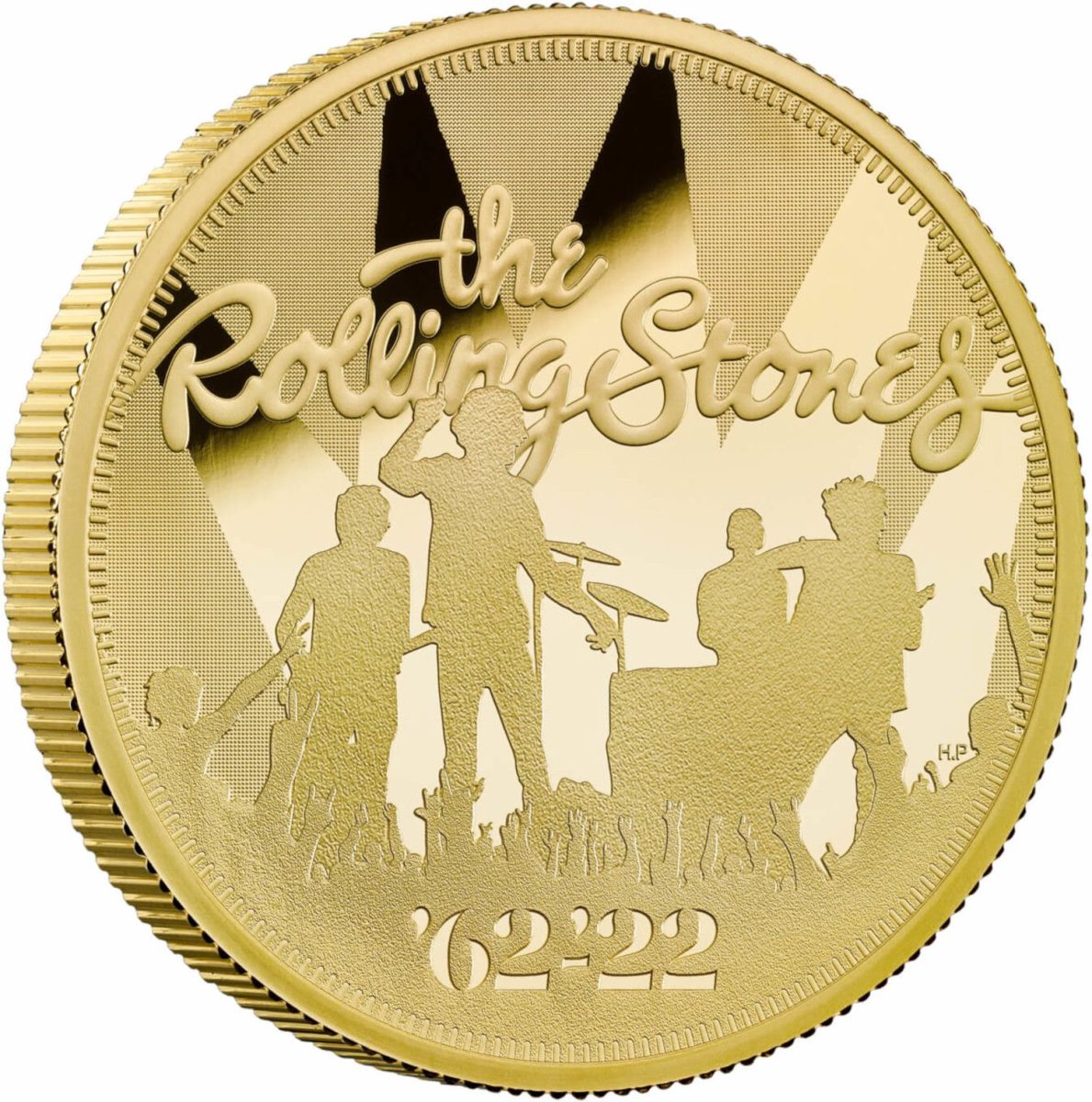 200 Pounds - Elizabeth II The Rolling Stones; Gold Proof