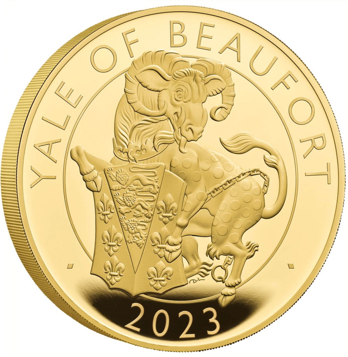 2000 Pounds - Elizabeth II Posthumous; Yale of Beaufort; Gold Proof