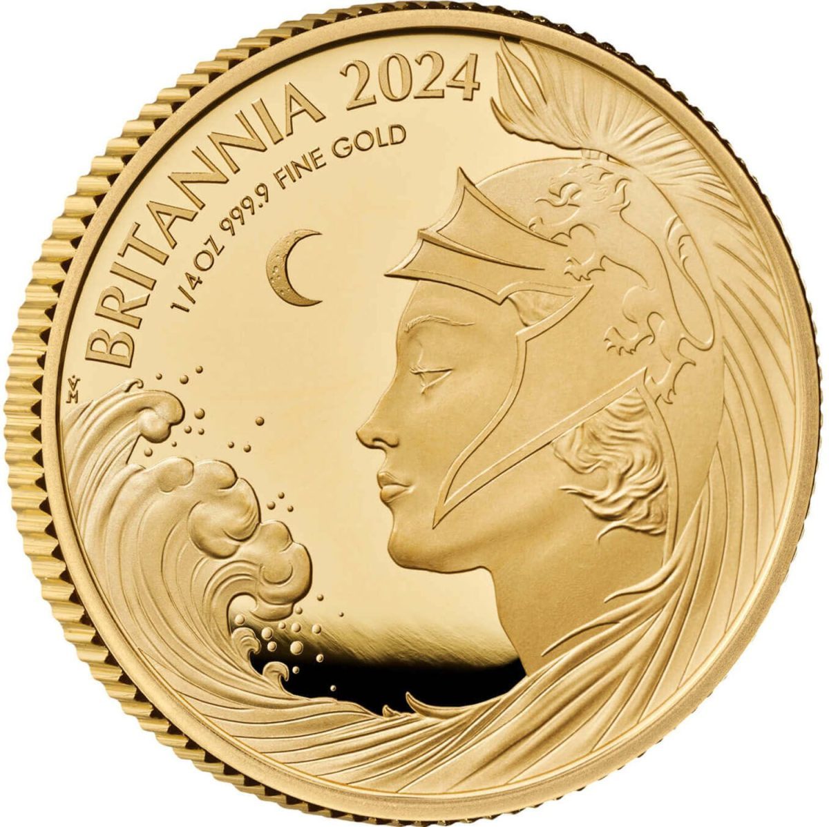 25 Pounds - Charles III 1/4 oz Fine Gold reverse
