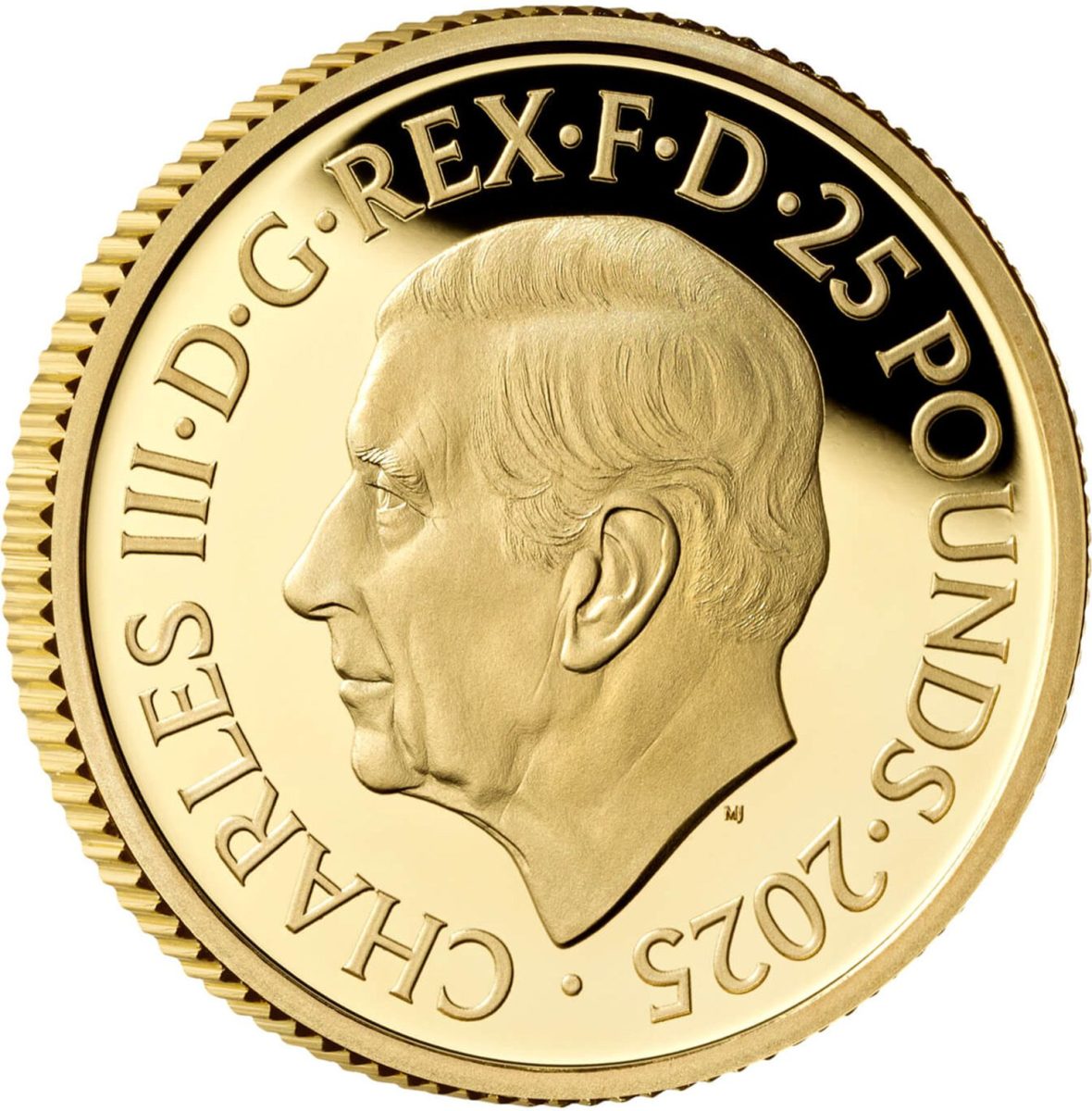 25 Pounds - Charles III 1/4 oz Fine Gold obverse