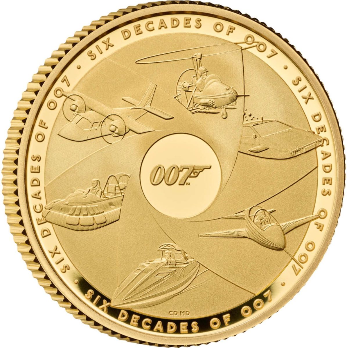 25 Pounds - Charles III Bond Films Completer; Gold Proof reverse