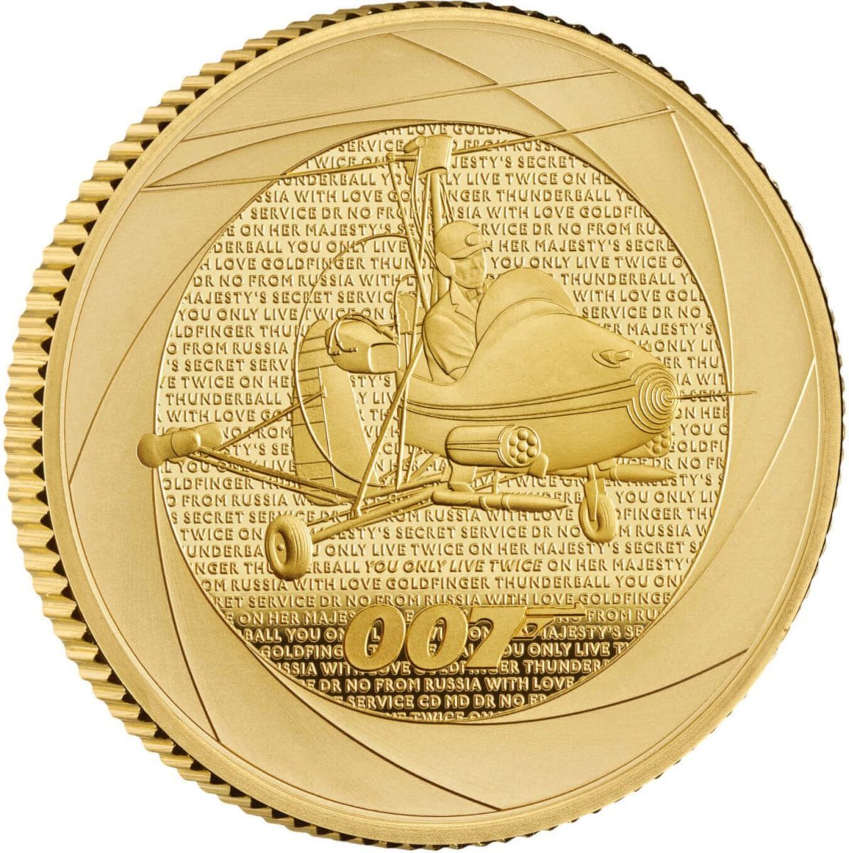 25 Pounds - Charles III Bond Films of the 1960s; Gold Proof