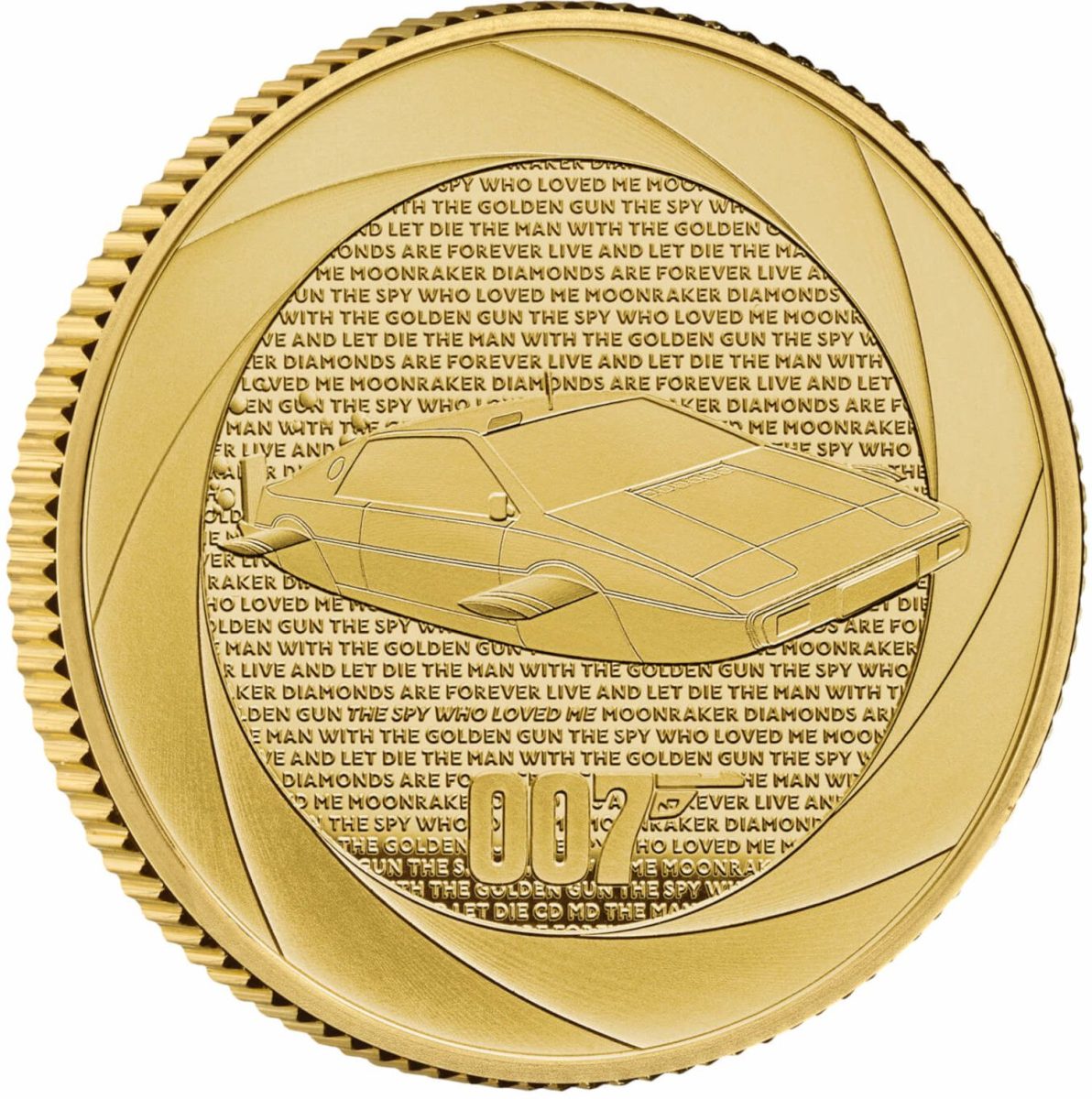 25 Pounds - Charles III Bond Films of the 1970s; Gold Proof