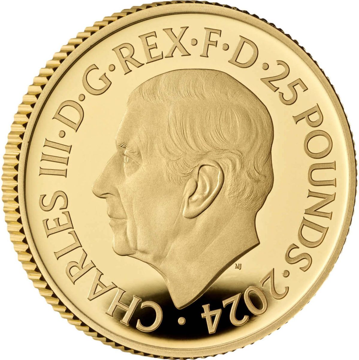 25 Pounds - Charles III Bond Films of the 1990s; Gold Proof obverse