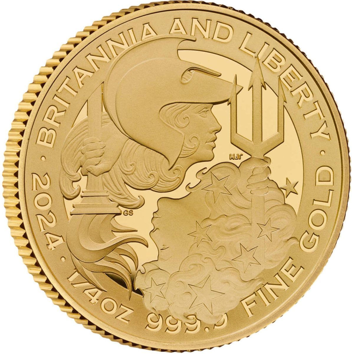 25 Pounds - Charles III Britannia & Liberty; Gold Proof
