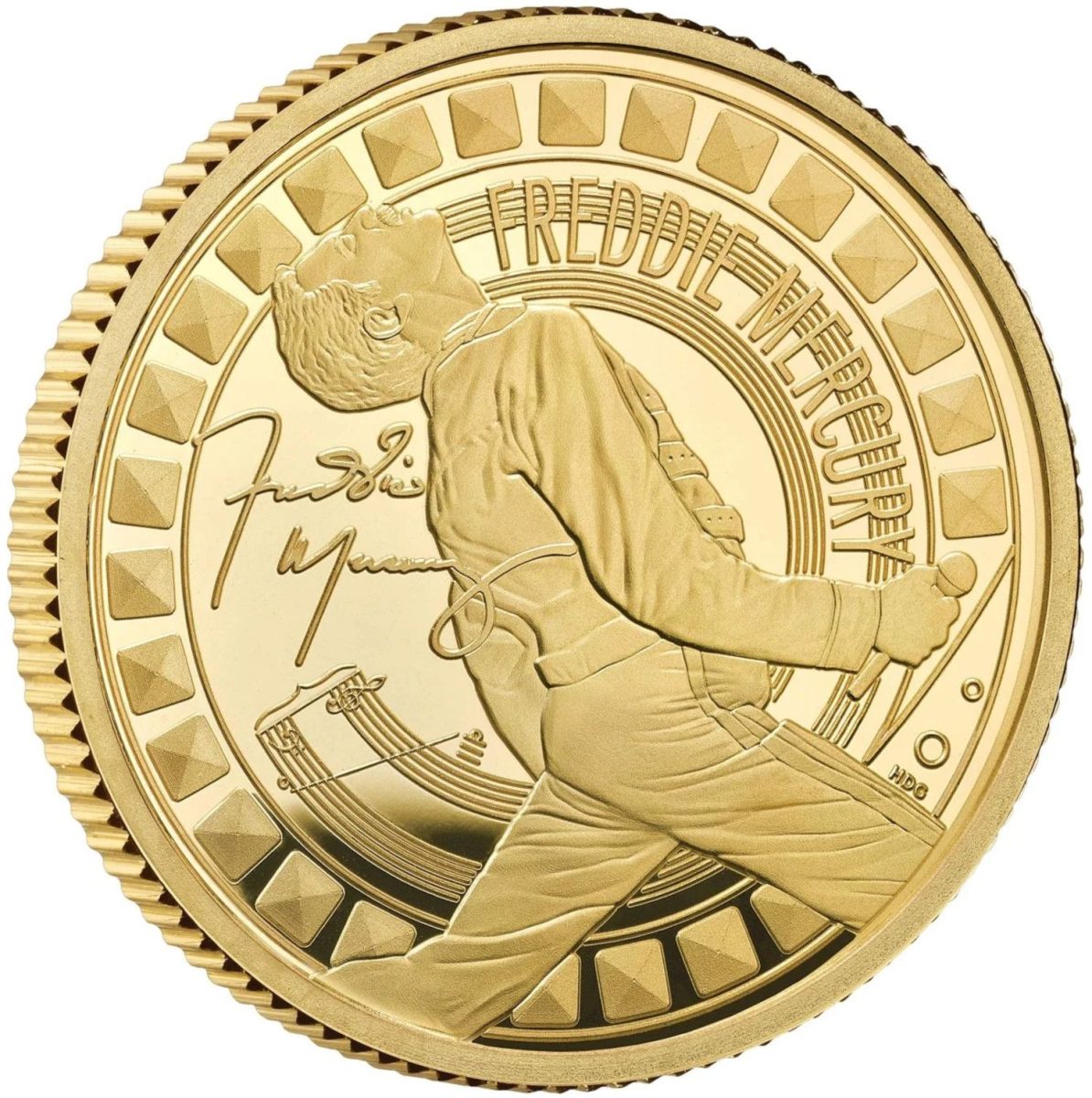 25 Pounds - Charles III Freddie Mercury; Gold Proof