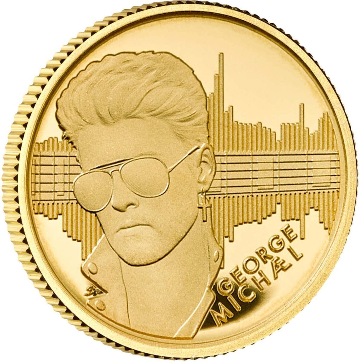 25 Pounds - Charles III George Michael; Gold Proof reverse